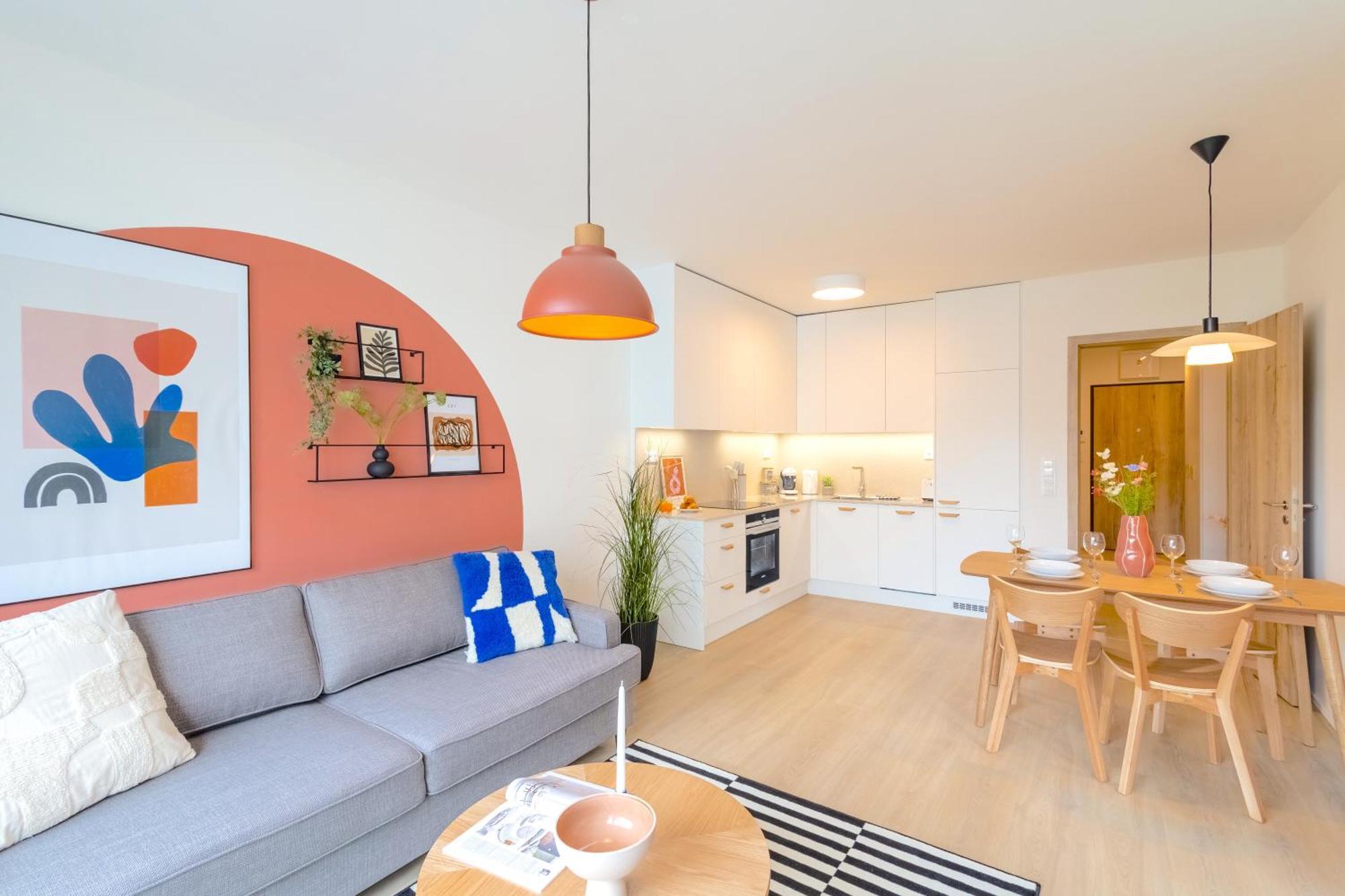 Design Apartment - Balcony, Free Parking, Yoga, 10 Mins To Center, By Gravity Πράγα Εξωτερικό φωτογραφία
